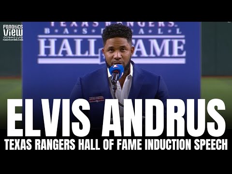 Видео: Полная речь Элвиса Андруса на церемонии введения в Зал славы «Техасских рейнджеров» | «Техасские ...