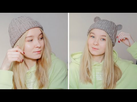 Видео: Шапка БИНИ с ушками крючком I Для новичков 🧶 I TiKToK Crochet
