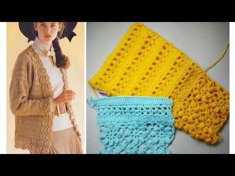 Видео: Простой узор крючком Фантастически красивый жакет