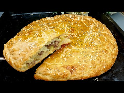 Видео: Быстрое тесто для Пирога с Любой начинкой!Мясной Пирог с Картофелем на Скорую руку!Тает во рту!