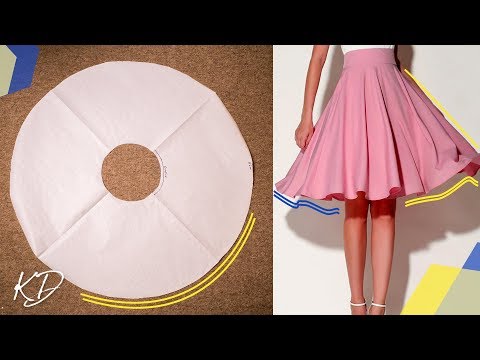 Видео: КАК СДЕЛАТЬ ВЫКРОЙКУ ЮБКИ ИЗ ПОЛНОГО КРУГА | КИМ ДЭЙВ