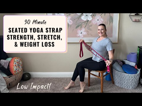 Видео: 30-минутная йога с ремнями для силы и растяжки | Йога на мягком стуле для силы, гибкости и здоров...