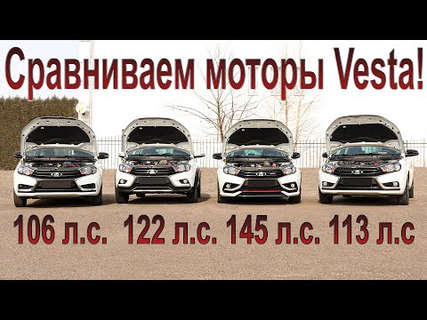 Видео: Линейка моторов Lada Vesta: 21129, 21179, 21179-77, H4m.