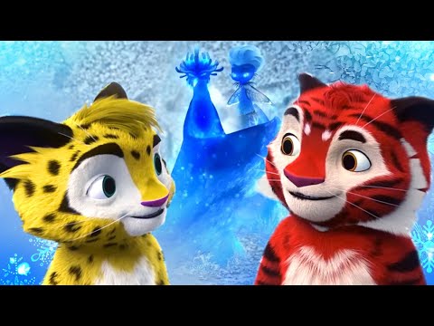 Видео: 🐯 Лео и Тиг 🦁 — Маленькая Вьюжка — Серия 15 — Развивающий мультфильм о животных