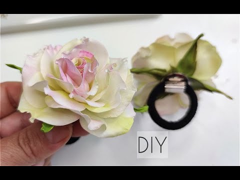 Видео: ❗  МК для начинающих 💖  DIY  💖 Реалистичная РОЗА из  ЗЕФИРНОГО фоамирана на  резинке