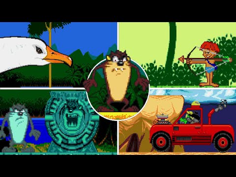 Видео: Taz-Mania (Genesis) Все боссы (без урона, сложный)