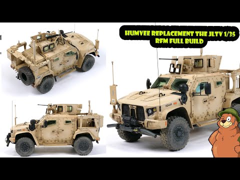 Видео: RFM 1/35 JLTV (Joint Light Tactical Vehicle), часть II. Полная сборка, покраска и везеринг.