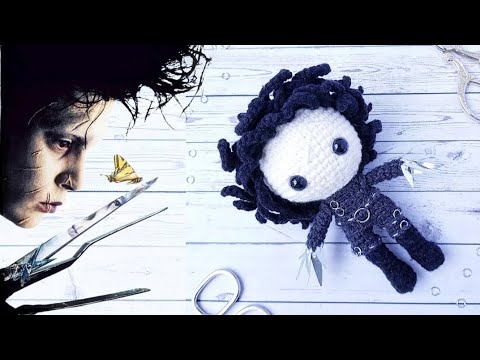 Видео: Вязаный ЭДВАРД РУКИ-НОЖНИЦЫ✂️❄💖 Видео обзор и история создания неожиданного проекта.