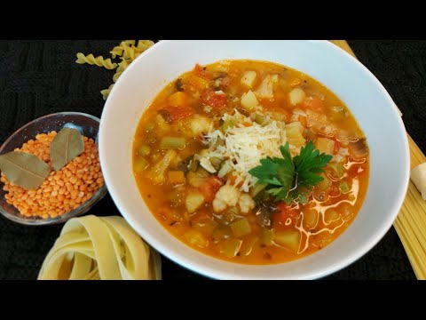 Видео: Итальянский овощной суп "Минестроне"/Правильное питание