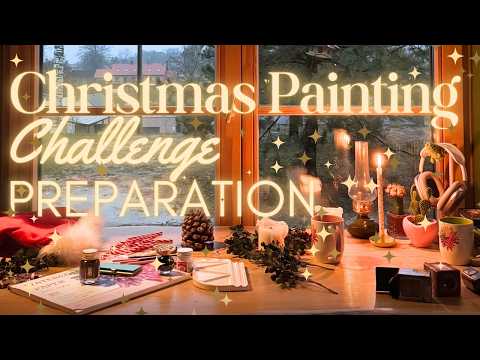 Видео: 12 дней рождественского конкурса рисования // Подготовка