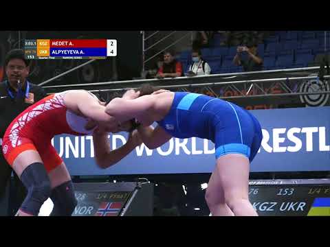 Видео: A.Medet kyzy KGZ - A.Alpeyeyeva UKR / 76 kg / Эл аралык рейтингдик турнир