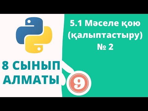 Видео: 5.1 Мәселе қою (қалыптастыру) № 2
