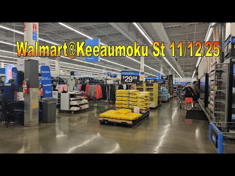 Видео: Walmart @ Keeaumoku St, 12.11.25, Гонолулу, Оаху, Гавайи.