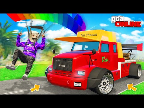 Видео: НАШЕЛ ДРИФТ-ГРУЗОВИК НА ПАРАШЮТЕ! БИТВА ПАРАШЮТИСОВ В ГТА 5 ОНЛАЙН