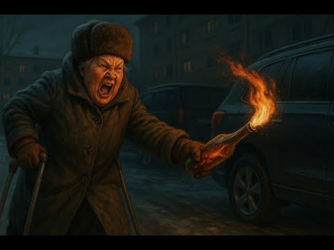 Видео: Бабушка учит дорожных хамов правильной парковке #2