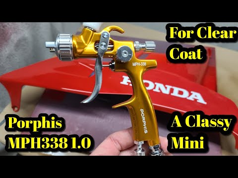 Видео: Мини-пистолет-распылитель Porphis MPH338 1.0, опрыскивание обтекателей, Upol 2081