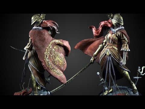 Видео: Давайте нарисуем прекрасную 3D-печать в масштабе 1/6 — Malenia (Elden Ring) от CA 3D Studios