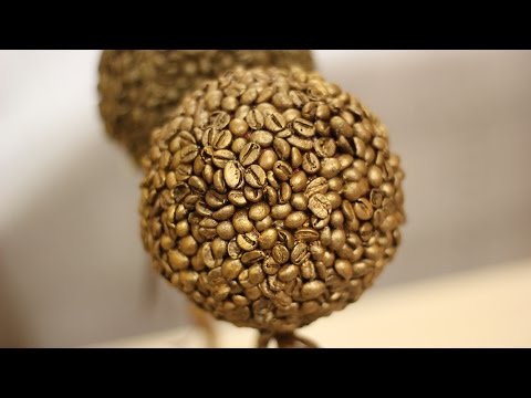 Видео: Топиарий из кофе. Мастер-класс