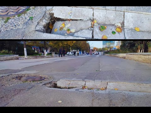 Видео: В Бельцах больше месяца не могут справиться с ямой в самом центре города: «это позор»
