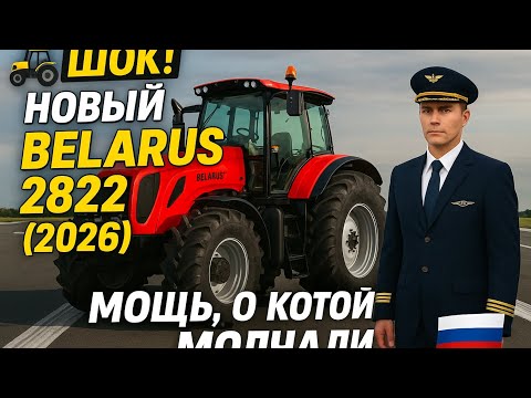 Видео: 🚜 ШОК! Новый Belarus 2822 (2026) — Мощь, о которой молчали! 🔥🇷🇺