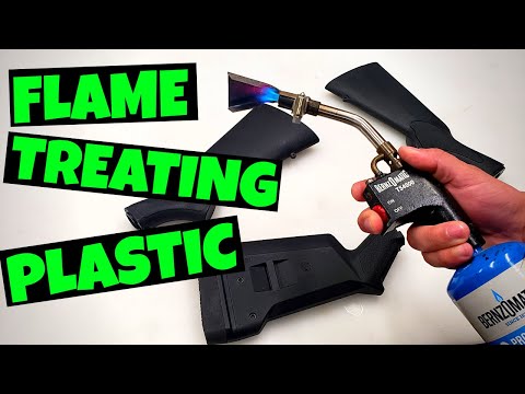 Видео: Огневая обработка пластика | Как подготовить пластик к покраске или гидроокрашиванию