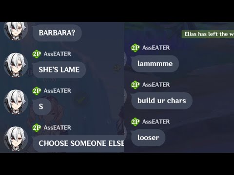 Видео: Самый токсичный игрок в Genshin Impact