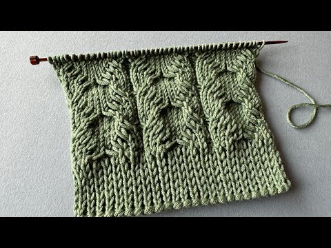 Видео: Эффектный рельефный узор “Бабочки” – простой и стильный вариант для вязания! 🦋