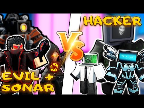 Видео: СОНАР ТИТАНЫ ОБЪЕДИНИЛИСЬ С EVIL ЮНИТАМИ ПРОТИВ ХАКЕР КОМПЬЮТЕРОВ В SKIBIDI TOWER DEFENSE
