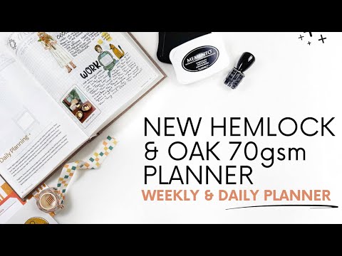 Видео: Давайте взглянем на НОВЫЙ еженедельник и ежедневник Hemlock & Oak плотностью 70 г/м²