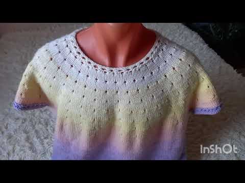 Видео: Вязание//Обзор готовой работы//Кофточка из пряжи YarnArt Flowers Merino