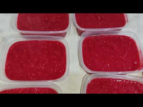 Видео: Заготовка малины на зиму🤗Заморозка малины😋