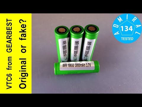Видео: Sony VTC6 из GEARBEST оригинал или подделка?