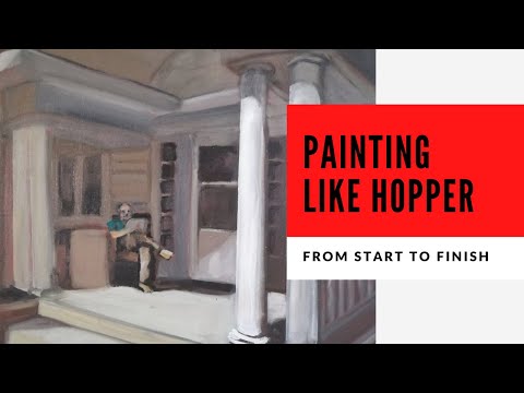 Видео: Рисовать как Эдвард Хоппер
