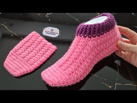 Видео: Очень отличная модель, которую вы полюбите (вязаные крючком женские носки)