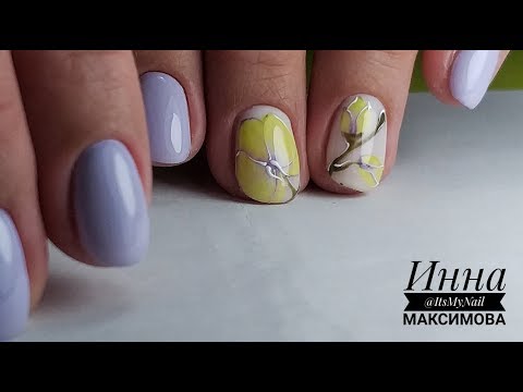 Видео: ❤ НЕЖНЫЙ дизайн ПОШАГОВО ❤ рисуем ЦВЕТЫ на ногтях ❤ MASURA ❤ дизайн ногтей гель лаком ❤