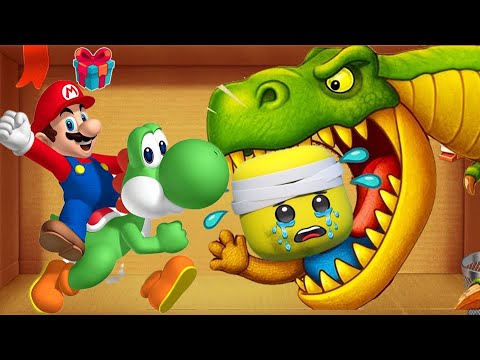 Видео: Супер Марио против Роблокса против Хоррор Ти Рекс | Kick The Buddy