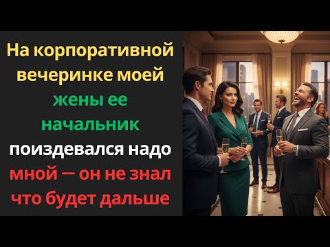 Видео: На корпоративной вечеринке моей жены ее начальник поиздевался надо мной —он не знал что будет дальше
