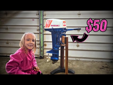 Видео: Я купил самый дешевый подвесной лодочный мотор Suzuki 80-х годов на Marketplace... и попытался ег...