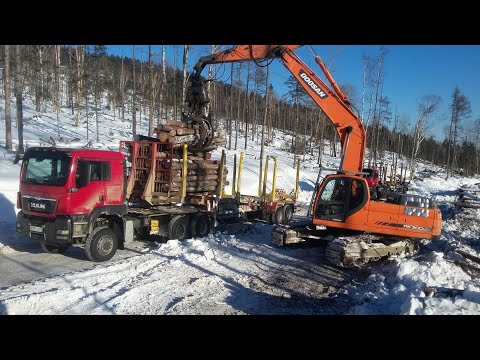 Видео: Тайга#Погрузка лесовоза