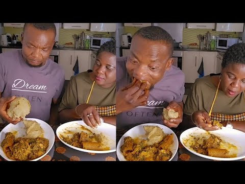 Видео: Я не буду есть, если моя жена откажется подавать мне еду. АФРИКАНСКАЯ КУХНЯ МУКБАНГ АСМР ФУФУ И С...