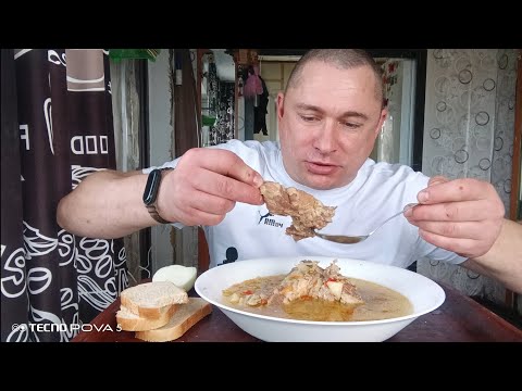 Видео: Мукбанг/обжорыч/вкусняшки/ЩИ со свежей капустой/mukbang/