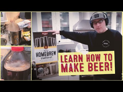 Видео: Как сварить пиво дома | MoreBeer! Демонстрация стартового набора Deluxe Homebrew