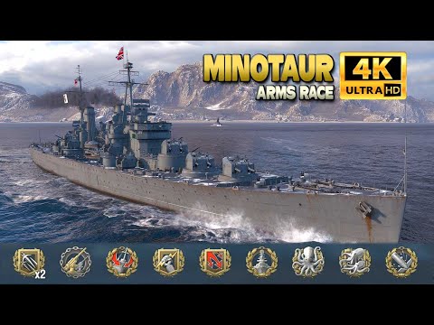 Видео: крейсер Минотавр: Увлекательная охота - World of Warships