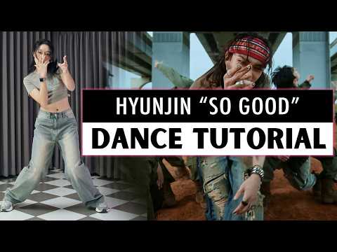 Видео: Урок танца "So Good" от Hyunjin [Stray Kids] | Разбор битов, замедленный, зеркальный