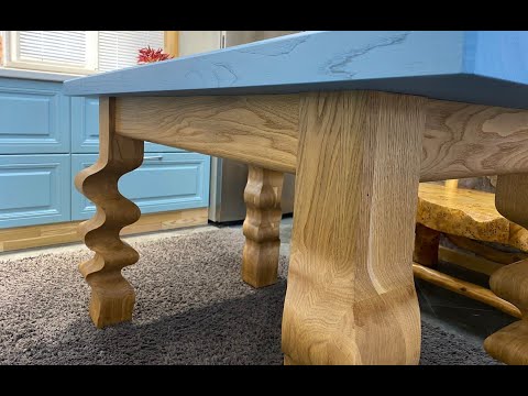 Видео: СТОЛ ИЗ МАССИВА ДУБА ✔Стол для конкурса "100 лет с Powermatic."