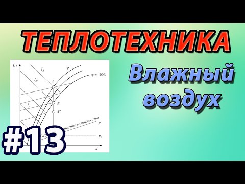 Видео: 13. ОСНОВЫ ТЕПЛОТЕХНИКИ. Влажный воздух. Точка росы. Гигрометр. I-d Диаграмма Рамзина. Решение задач