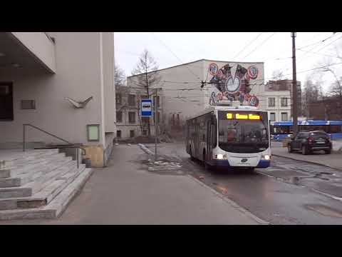 Видео: В ожидании 6052... Троллейбус Петербурга 9-176: ВМЗ-5298.01 "Авангард" б.6835 по №50 (23.03.19)
