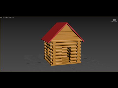 Видео: ТехРис. Работа в программе 3ds max. Избушка.