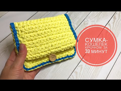 Видео: Сумочка - кошелёк за пол часа