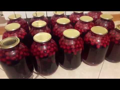 Видео: Компот из вишни- в баллонах))! Самый легкий и быстрый!!!